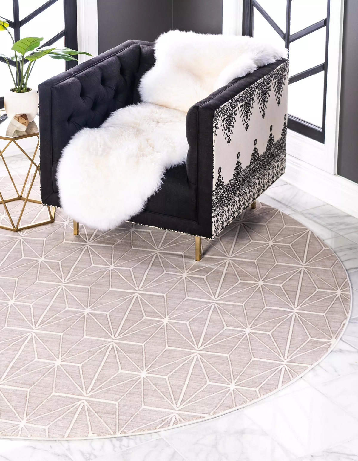 Elodie – Geometric Pattern Modern Rug