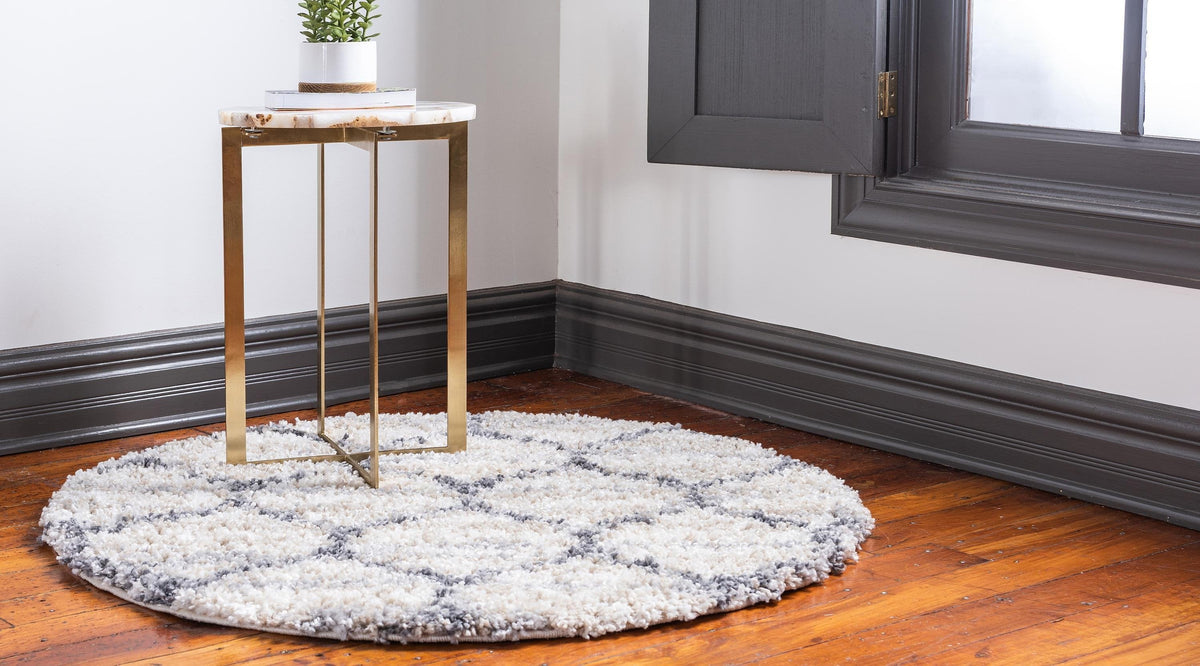 Arles – Patterned Plush Shag Area Rug