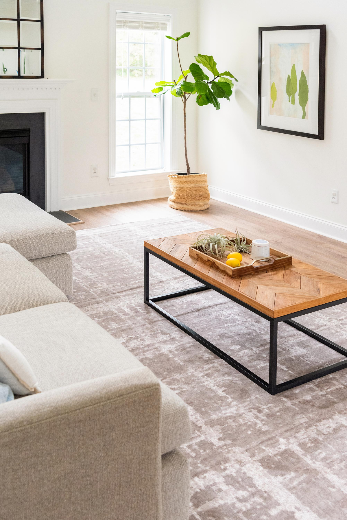 Manon – Distressed-Look Modern Area Rug