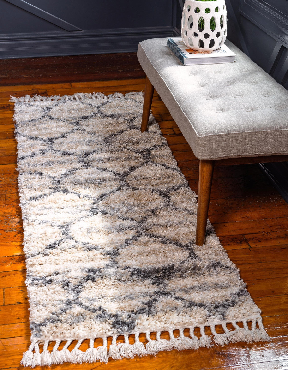 Arles – Patterned Plush Shag Area Rug