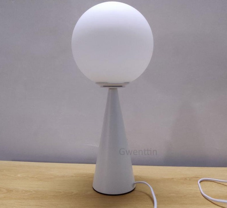 Obelisk – Metal & Glass Cone Table Lamp