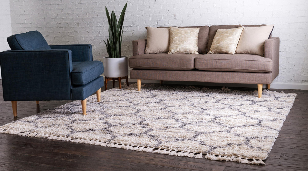 Arles – Patterned Plush Shag Area Rug