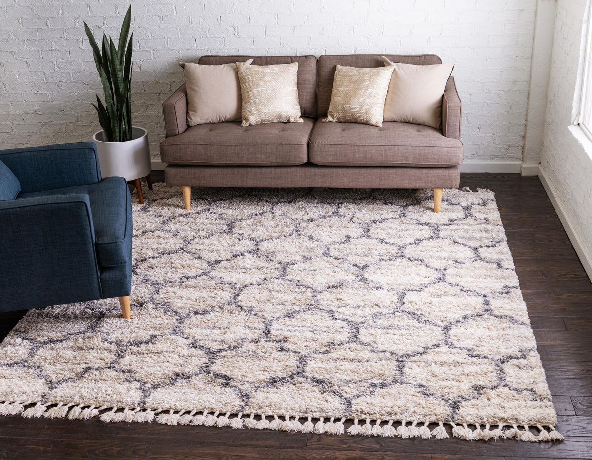 Arles – Patterned Plush Shag Area Rug