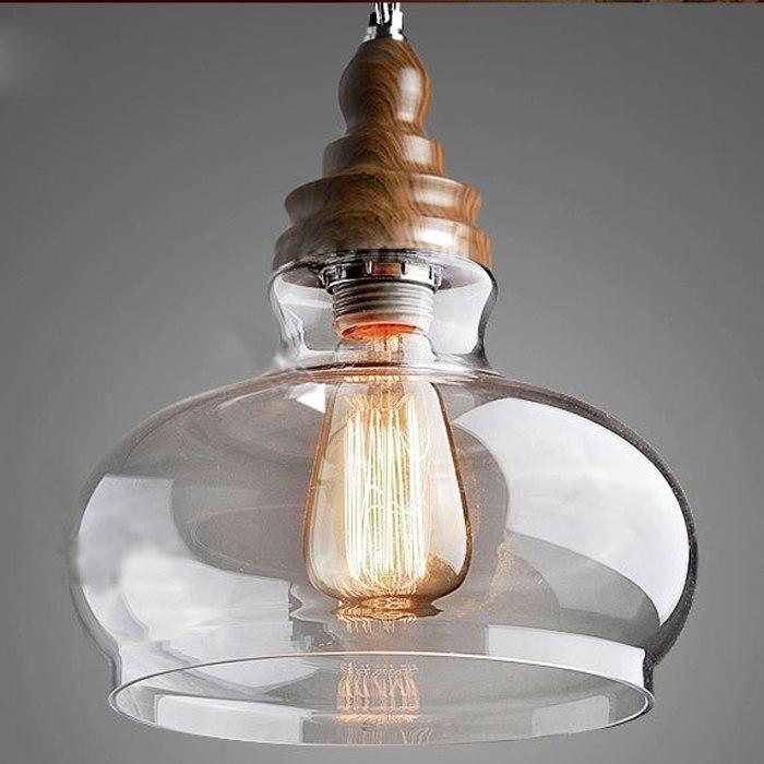 Akari – Clear Glass Exposed Bulb Pendant