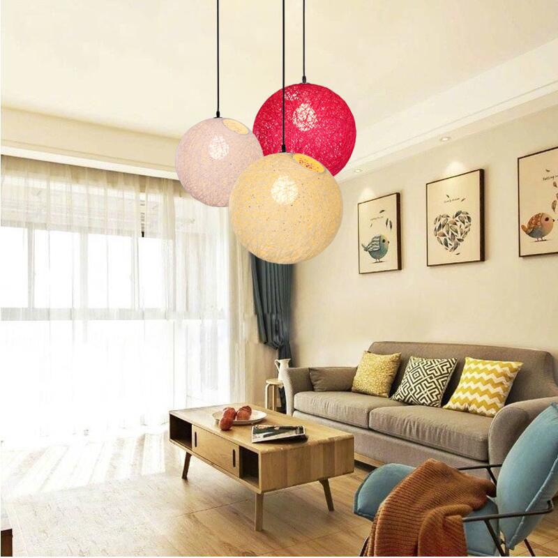 Palma – Woven Wicker Globe Pendant Light