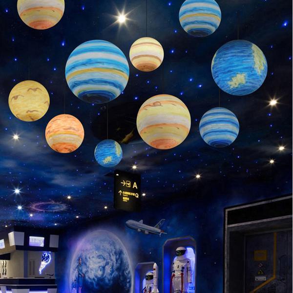 Orbita – Resin Planet Globe Pendant Light