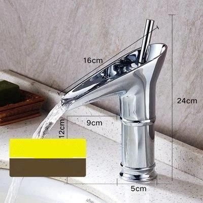Ashby – Brass Waterfall Basin Mixer Tap