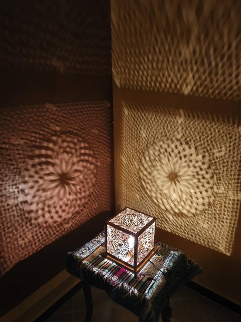 Sahara – Solid Brass Moroccan Lantern Lamp