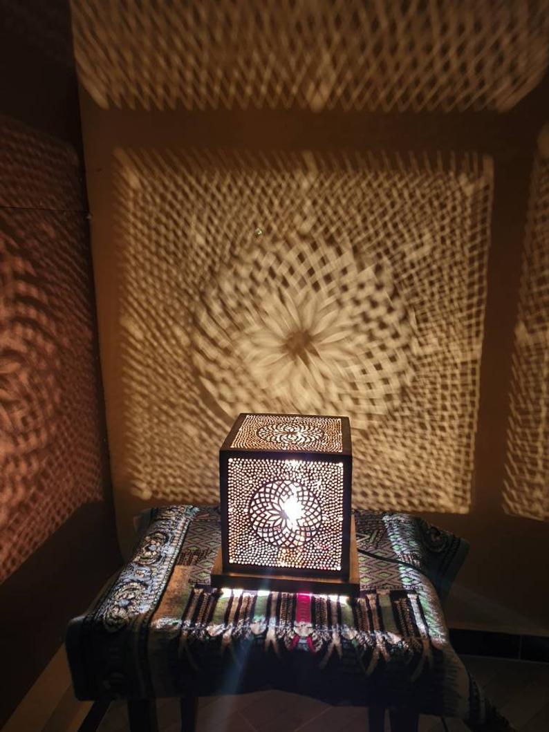 Sahara – Solid Brass Moroccan Lantern Lamp