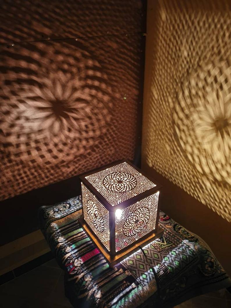 Sahara – Solid Brass Moroccan Lantern Lamp