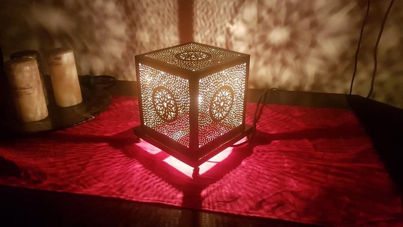Sahara – Solid Brass Moroccan Lantern Lamp