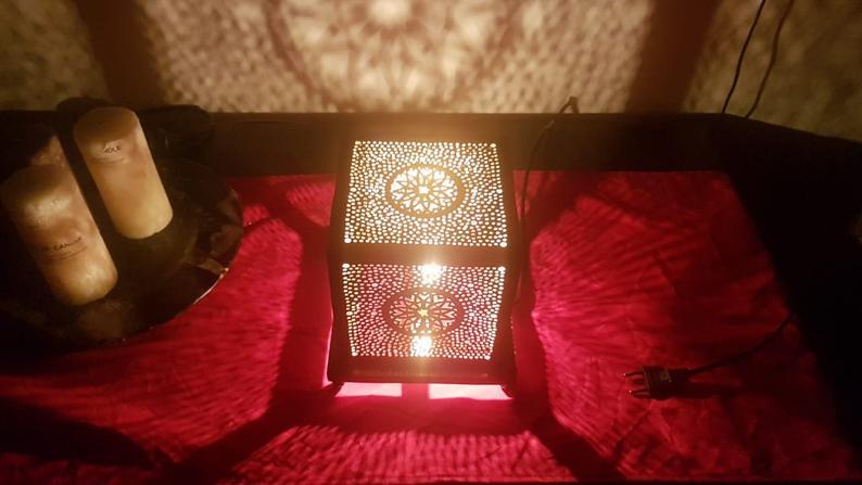 Sahara – Solid Brass Moroccan Lantern Lamp
