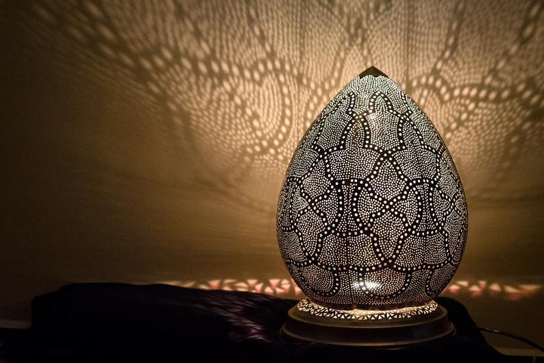 Sahara – Solid Brass Moroccan Lantern Lamp
