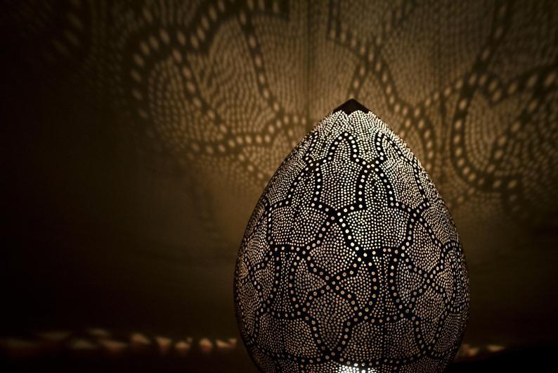 Sahara – Solid Brass Moroccan Lantern Lamp