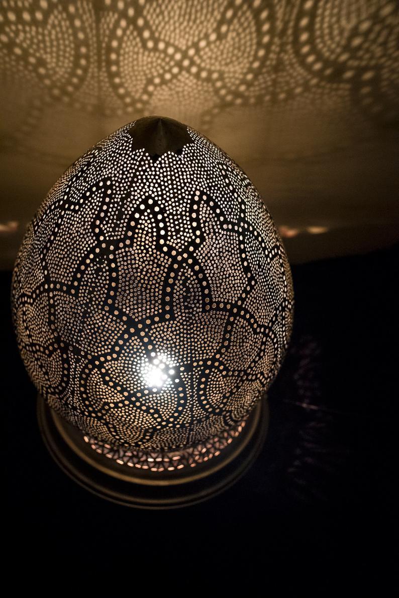 Sahara – Solid Brass Moroccan Lantern Lamp