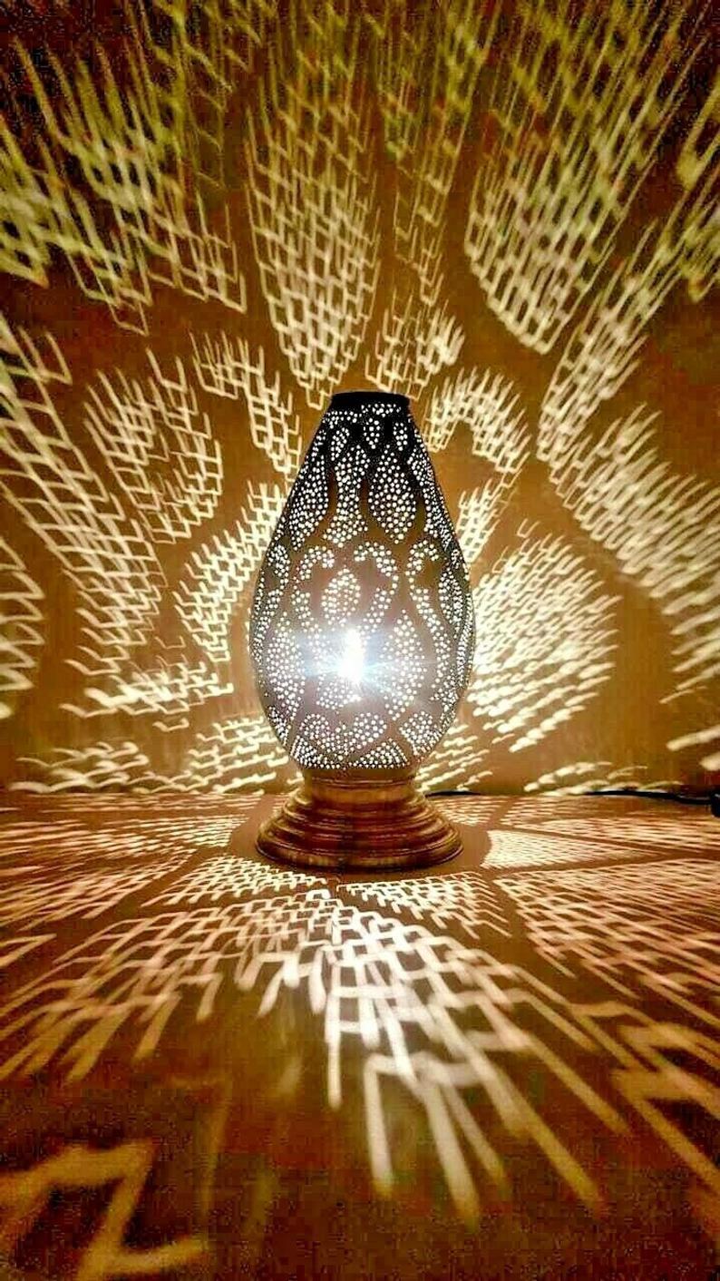 Sahara – Solid Brass Moroccan Lantern Lamp