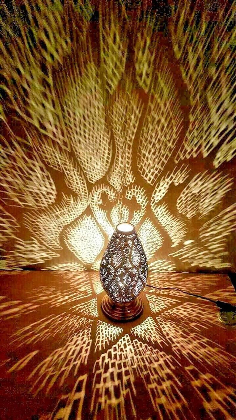 Sahara – Solid Brass Moroccan Lantern Lamp
