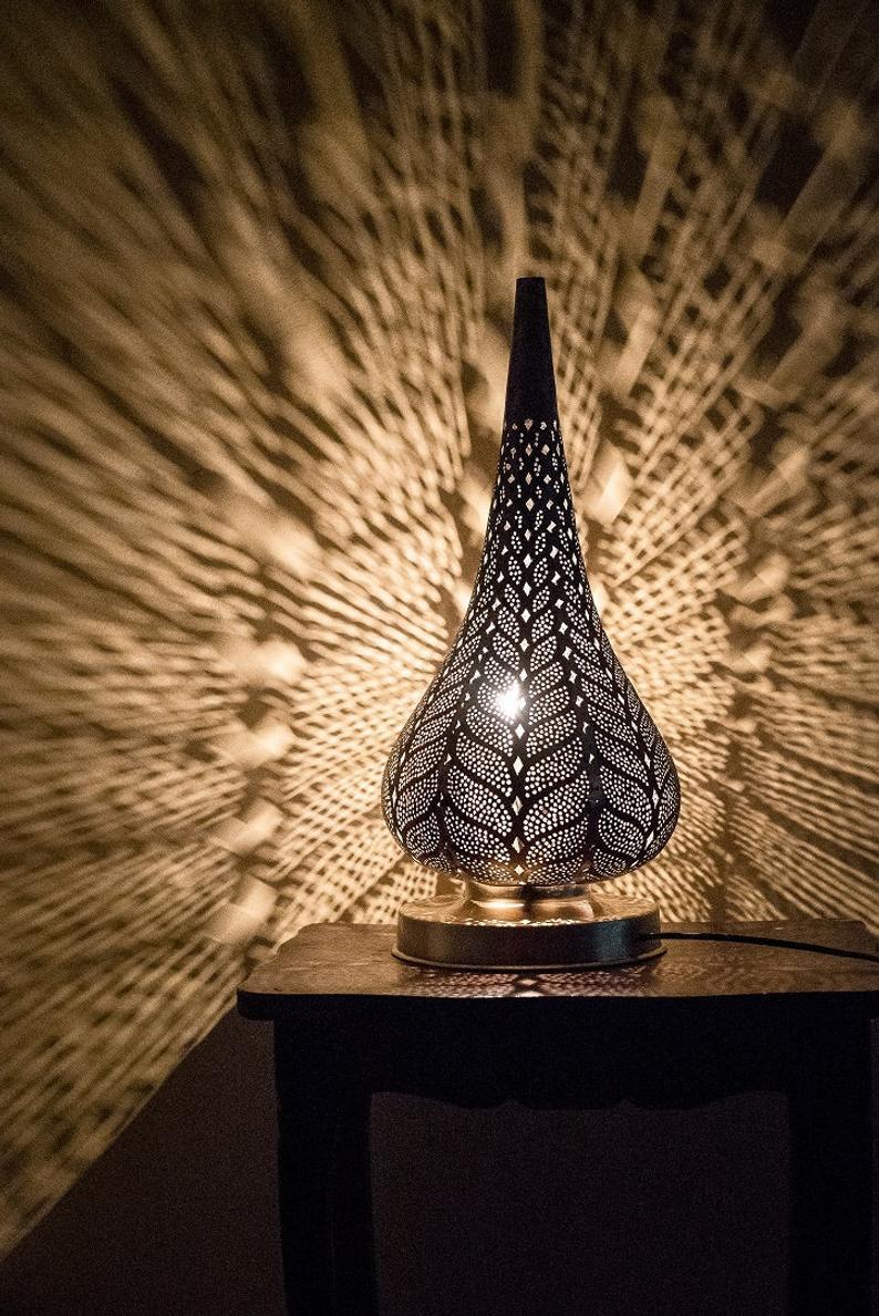 Sahara – Solid Brass Moroccan Lantern Lamp