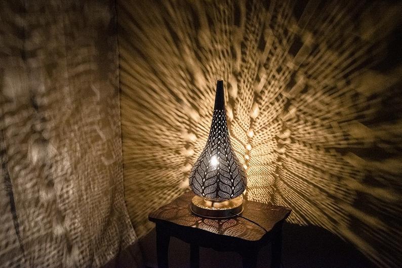 Sahara – Solid Brass Moroccan Lantern Lamp