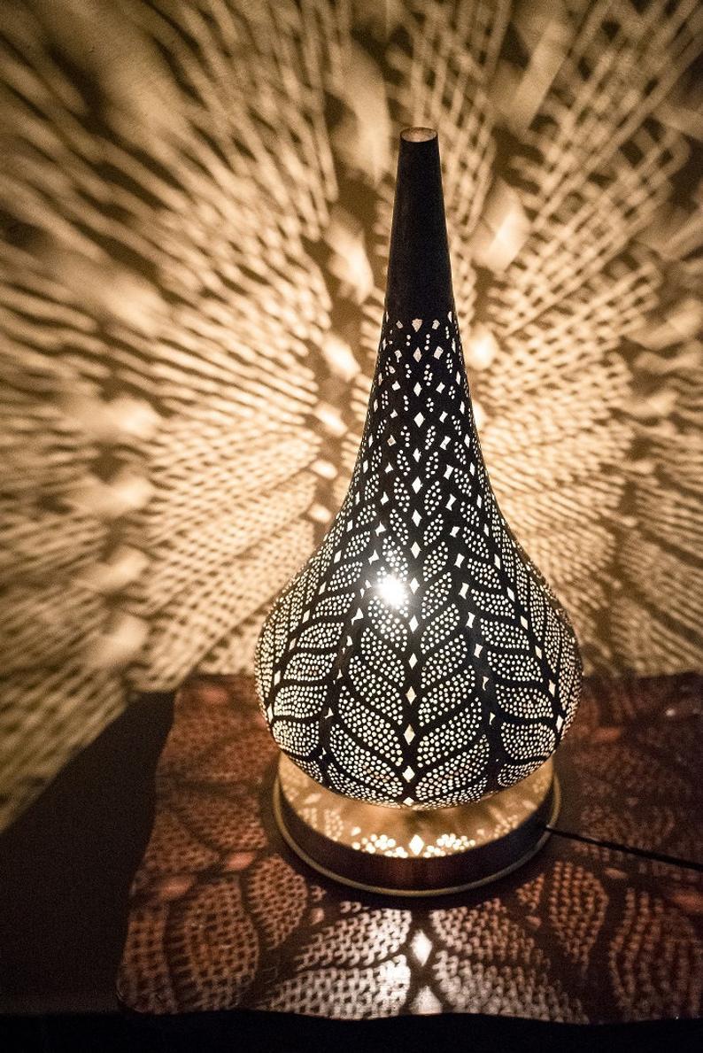 Sahara – Solid Brass Moroccan Lantern Lamp