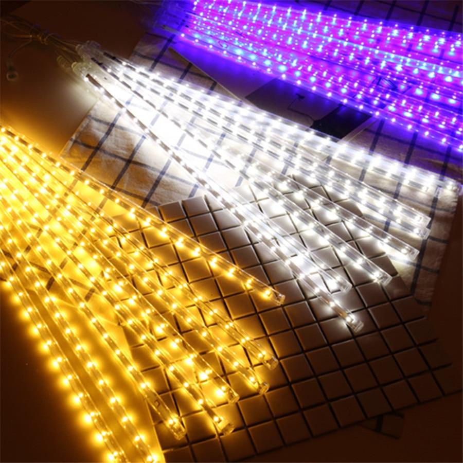 Blue, white, warm white and multicolor LED icicle tube bundles