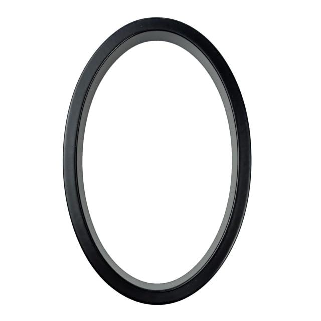Black zinc alloy house number 0 isolated on a white background
