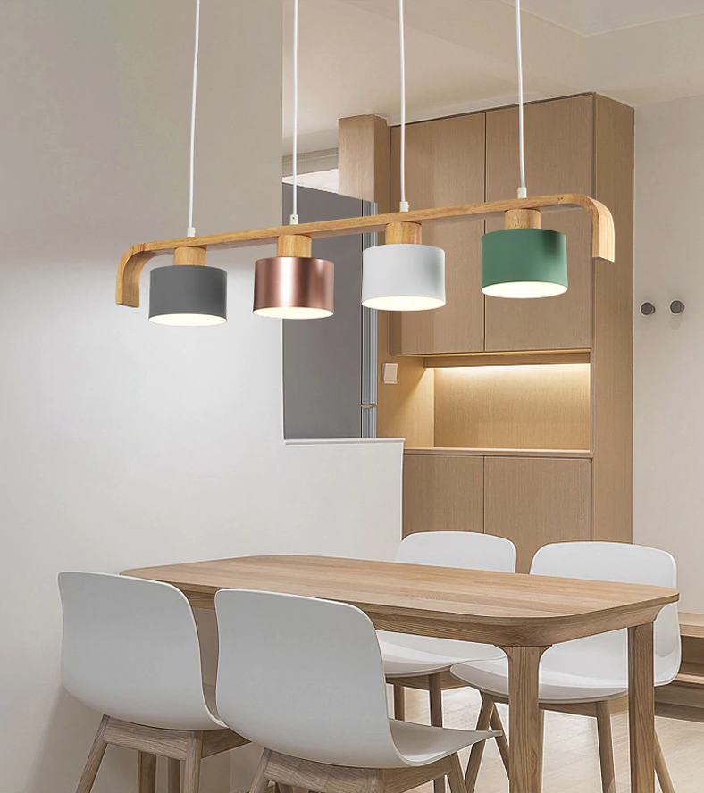 Tansley – Iron & Wood Cluster Pendant Light