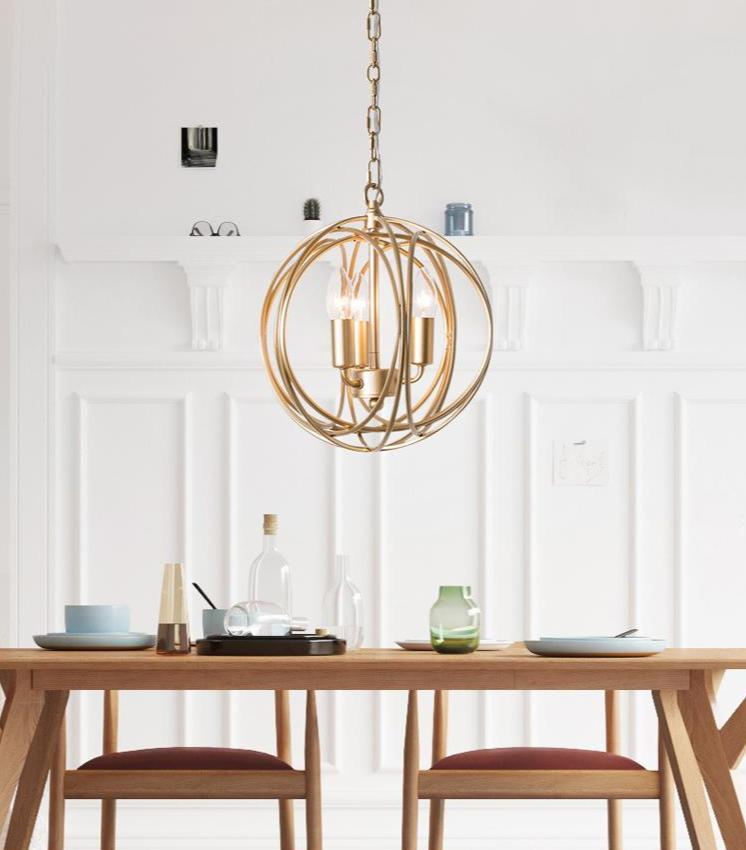 Verrier – Multi-Light Metal Cage Pendant