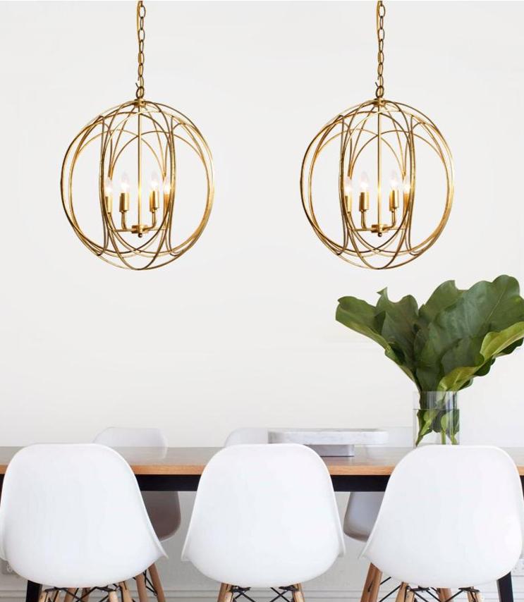 Verrier – Multi-Light Metal Cage Pendant