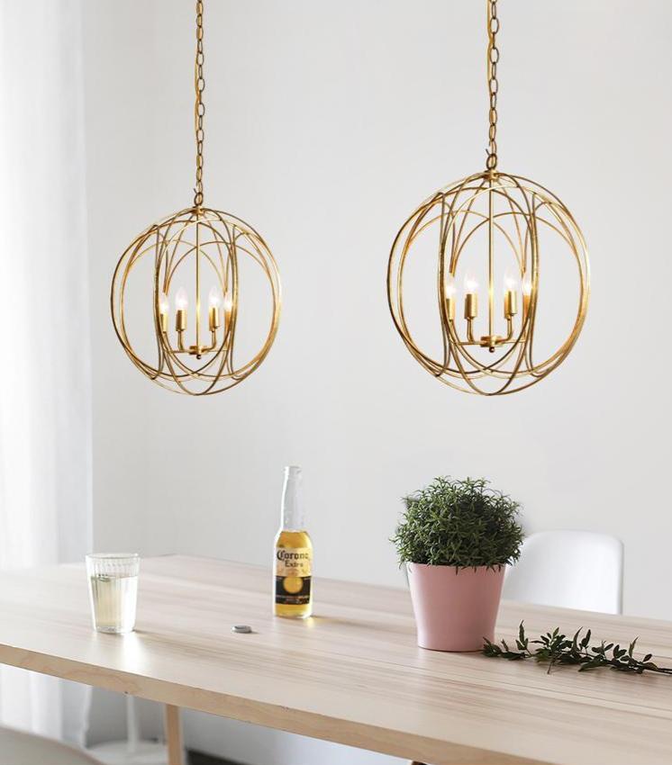 Verrier – Multi-Light Metal Cage Pendant