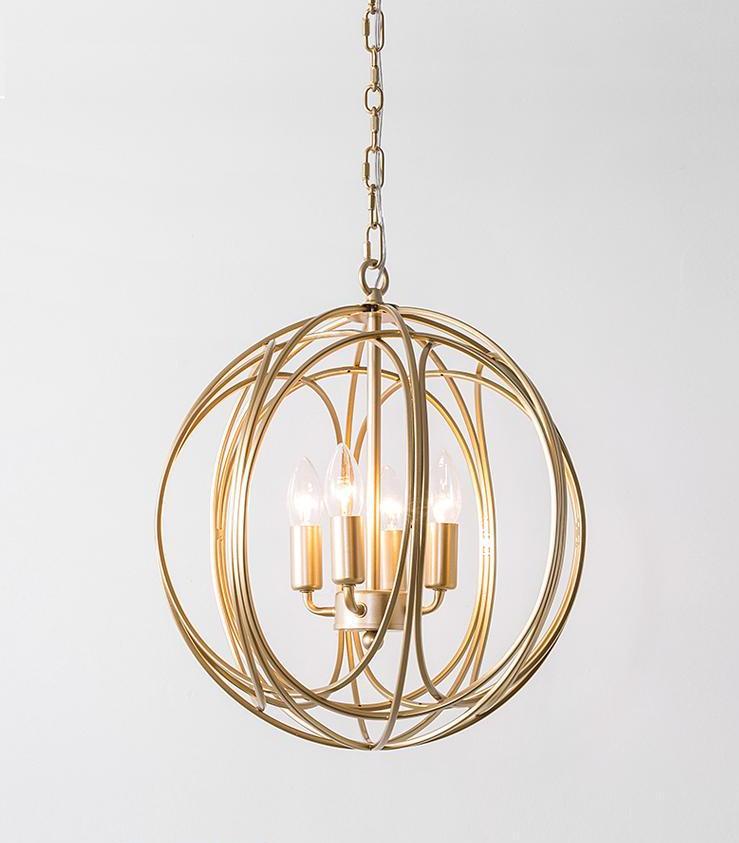Verrier – Multi-Light Metal Cage Pendant