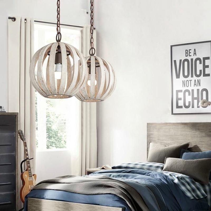 Bastide – Wood and Iron Cage Ceiling Light