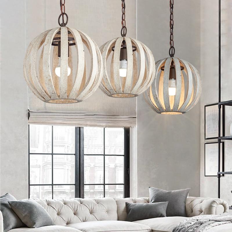 Bastide – Wood and Iron Cage Ceiling Light