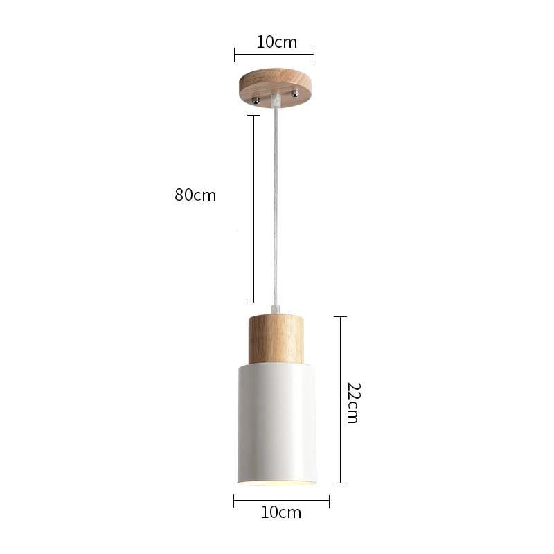 Lintel – Slim Nordic Wood & Iron Linear Pendant