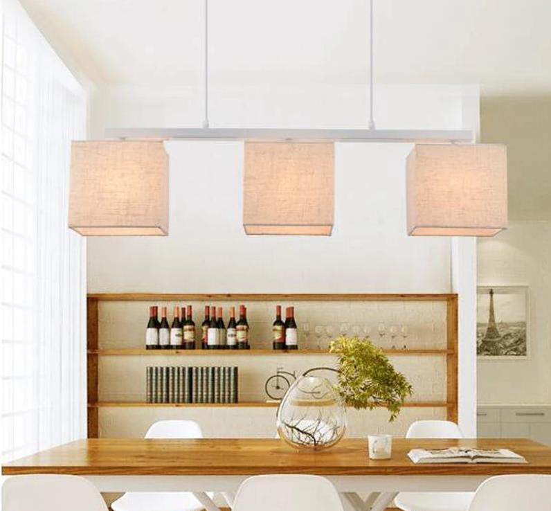 Colonnade – Linen & Wrought Iron Square Lantern Pendant