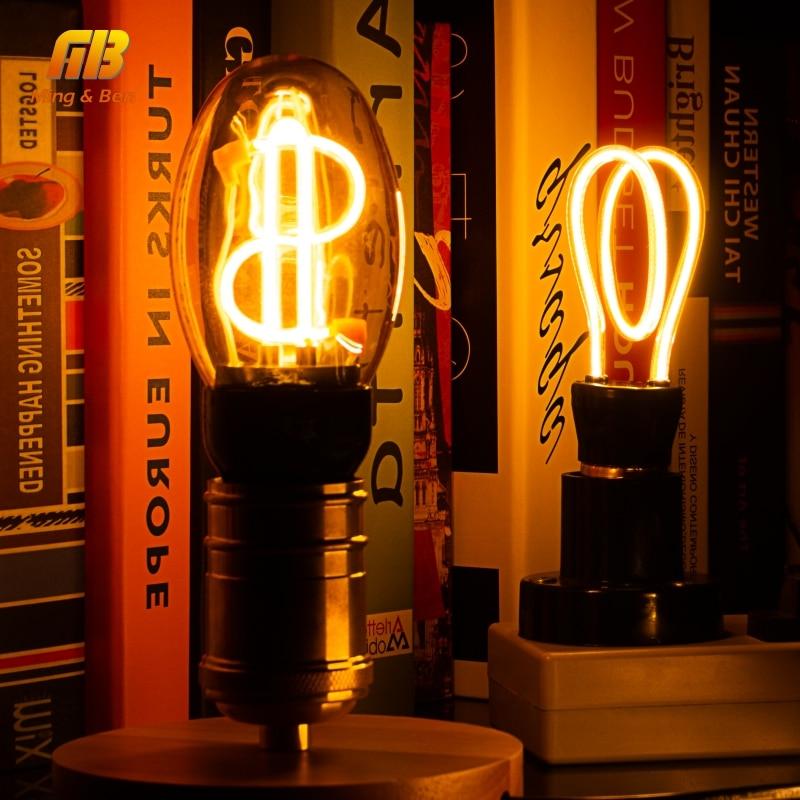 Amber – Vintage-Style E27 LED Filament Bulb
