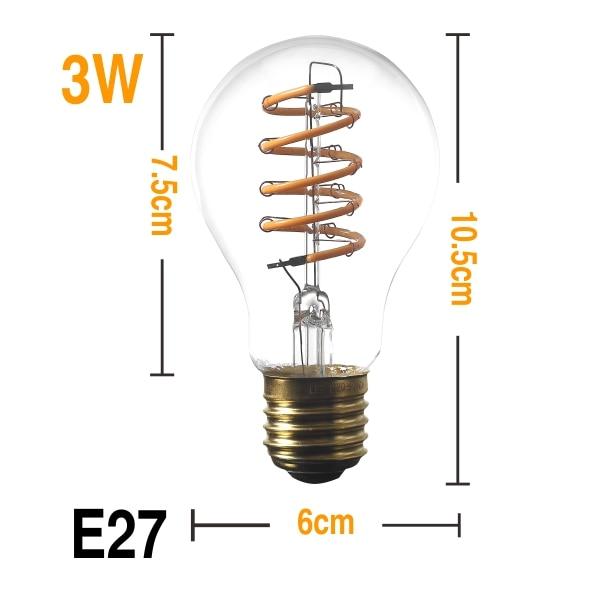 Amber – Vintage-Style E27 LED Filament Bulb