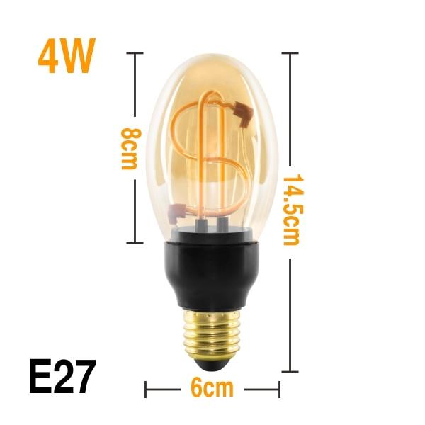 Amber – Vintage-Style E27 LED Filament Bulb