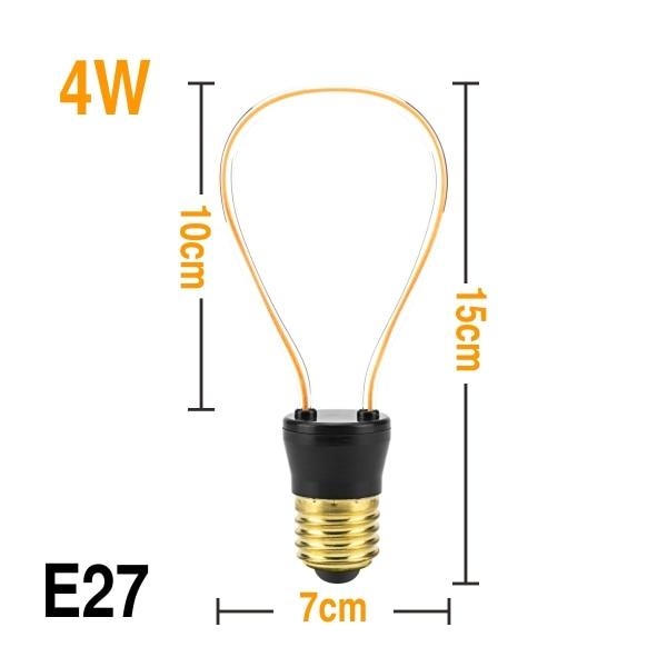 Amber – Vintage-Style E27 LED Filament Bulb