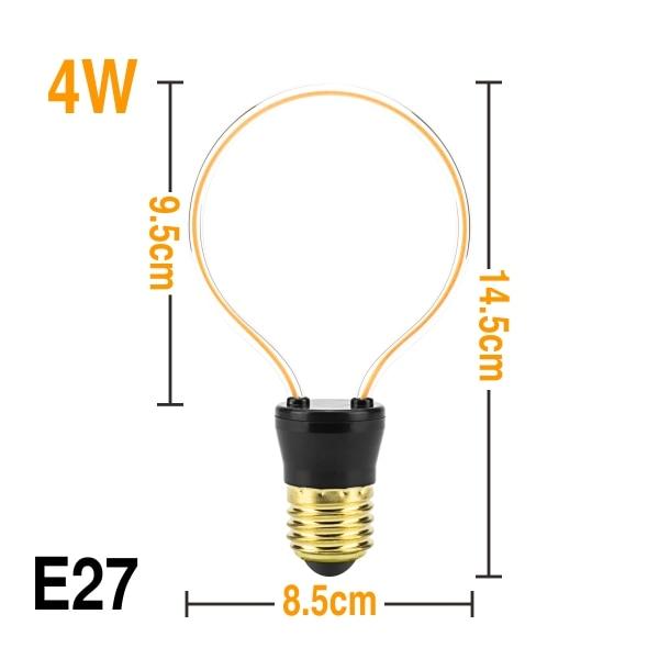 Amber – Vintage-Style E27 LED Filament Bulb