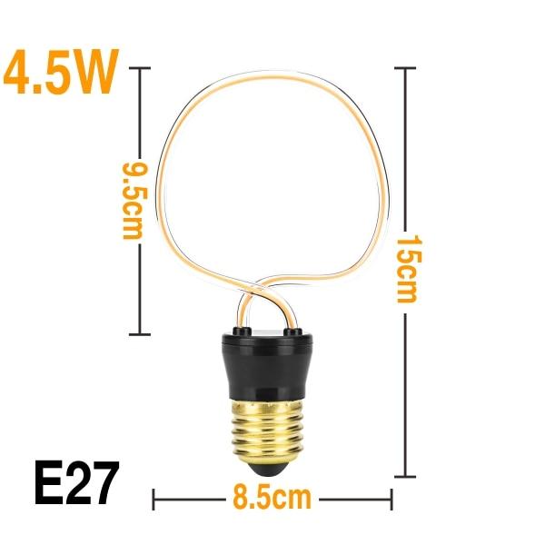 Amber – Vintage-Style E27 LED Filament Bulb