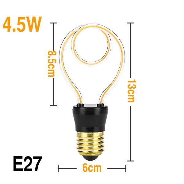 Amber – Vintage-Style E27 LED Filament Bulb