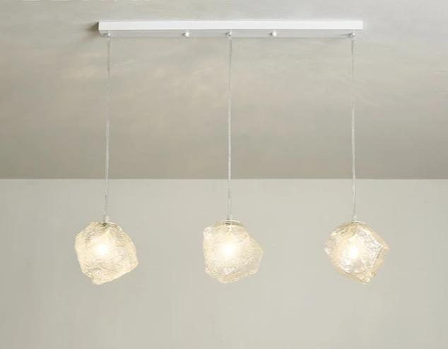 Keystone – Glass Stone & Iron Multi-Drop Pendant