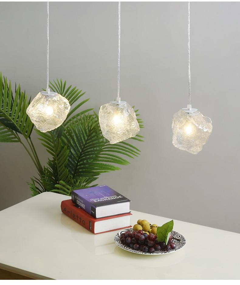 Keystone – Glass Stone & Iron Multi-Drop Pendant