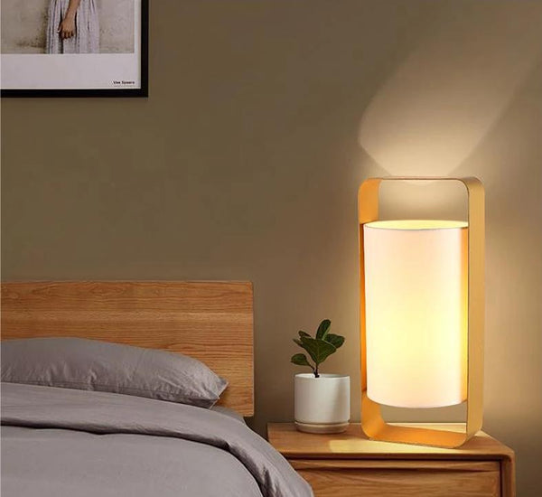 Alcove – Metal Frame Floating Fabric Lantern Lamp
