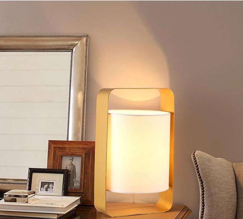 Alcove – Metal Frame Floating Fabric Lantern Lamp
