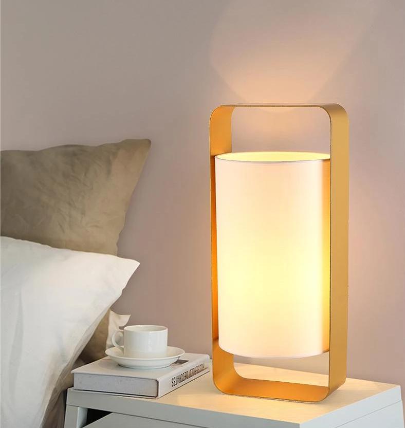 Alcove – Metal Frame Floating Fabric Lantern Lamp