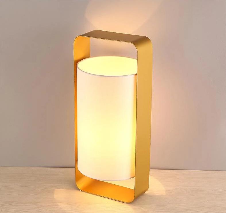 Alcove – Metal Frame Floating Fabric Lantern Lamp