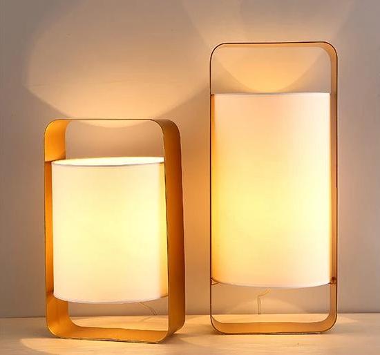 Alcove – Metal Frame Floating Fabric Lantern Lamp