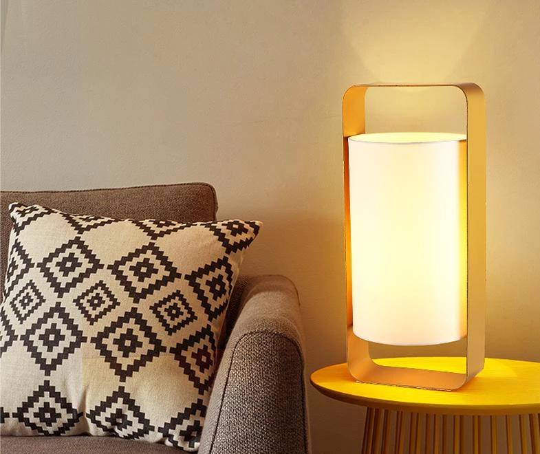 Alcove – Metal Frame Floating Fabric Lantern Lamp
